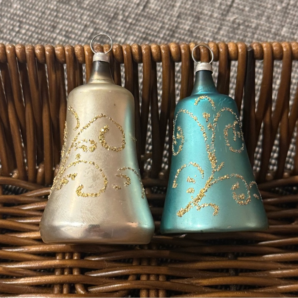 Vintage bell Christmas ornaments